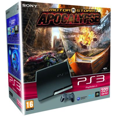 Console SONY PS3 Noire + Motorstorm Apocalypse Reconditionné