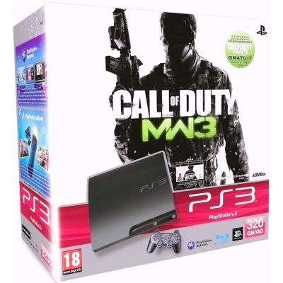 Console SONY PS3 320Go Noire+COD MW3+DLC Reconditionné