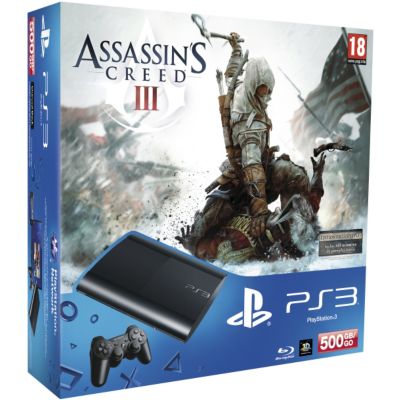 Console SONY PS3 500Go + Assassin's Creed 3 Reconditionné