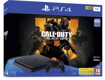 Console SONY PS4 Slim 1To + Call Of Duty Black Ops 4 Reconditionné