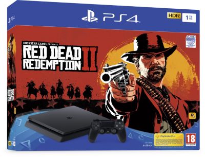 Console SONY PS4 Slim 1To + Red Dead Redemption 2 Reconditionné