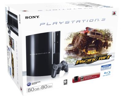 Console SONY Ps3 + motorstorm pacific rift Reconditionné