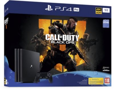 Console SONY PS4 Pro 1To + Call Of Duty Black Ops 4 Reconditionné