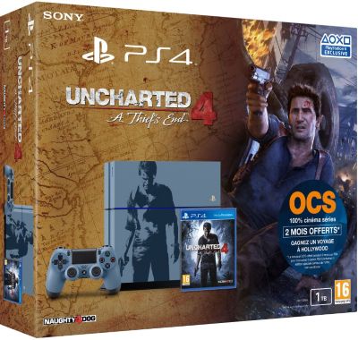 Console SONY PS4 1To Uncharted 4 Collector Reconditionné