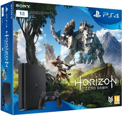 Console SONY Slim 1To + Horizon Zero Dawn + PS+ 3mois Reconditionné