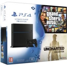 Console SONY PS4 1To + GTA V + Uncharted Nathan Drake Reconditionné