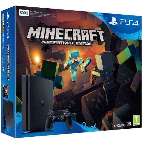 Console SONY Slim 500Go + Minecraft Reconditionné