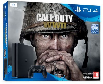 Console SONY PS4 slim 1To + Call of Duty WWII