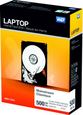 Disque dur interne WESTERN DIGITAL 2.5'' 500Go Laptop int Blue sata