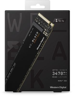 Disque dur SSD interne WESTERN DIGITAL Black Interne 1To SN750 + Dissipateur