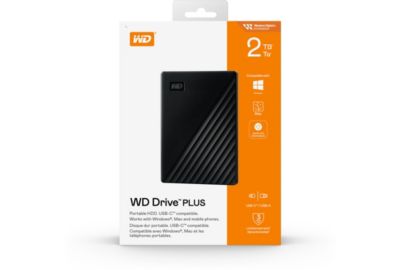 Disque dur externe WESTERN DIGITAL Drive PLUS 2TB
