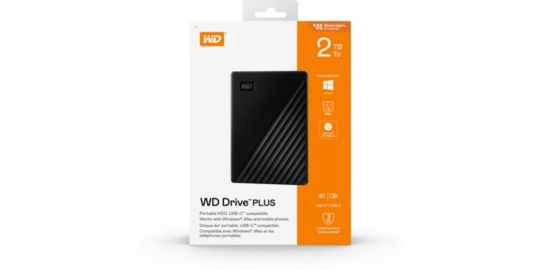 Disque dur externe WESTERN DIGITAL Drive PLUS 2TB