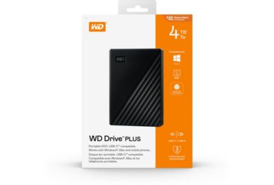Disque dur externe WESTERN DIGITAL Drive PLUS 4TB