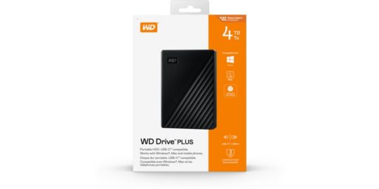 Disque dur externe WESTERN DIGITAL Drive PLUS 4TB