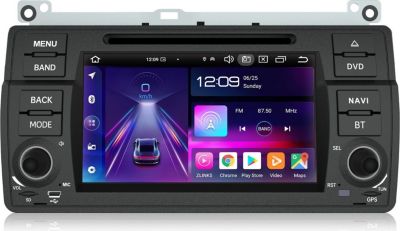 Autoradio connecté JUNSUN pour BMW E46 3er 318 4+64G DVD Carplay