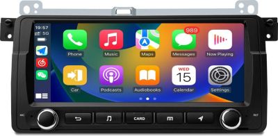 Autoradio connecté JUNSUN pour 3er BMW E46 318 320 2+32G 8"Carplay