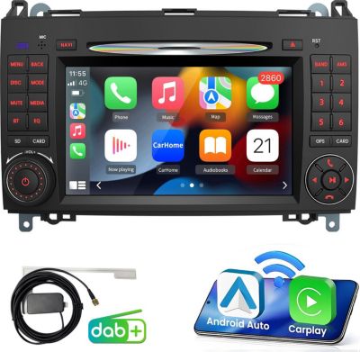 Autoradio connecté JUNSUN pour MercedesW245 Sprinter Wince Carplay