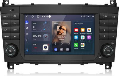 Autoradio connecté JUNSUN pour Mercedes Benz C-Klasse W203 Carplay