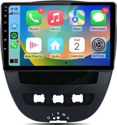 Autoradio connecté JUNSUN pour Peugeot 107 Citroen C1 64G Carplay