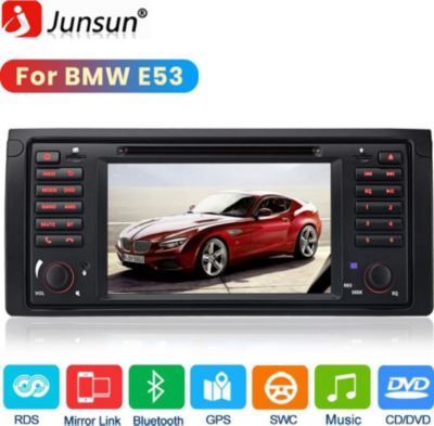 Autoradio connecté JUNSUN pour BMW 5er E39 X5 E53 Wince CD DVD
