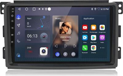 Autoradio connecté JUNSUN pour Smart Fortwo 451 2005-10 FM Carplay