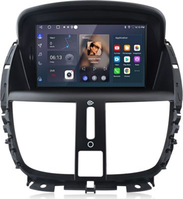 Autoradio connecté JUNSUN pour Peugeot 207 2006-2015 2+32G Carplay