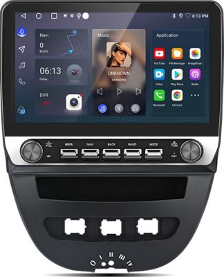 Autoradio connecté JUNSUN pour Peugeot 107 2005-2014 2+64G Carplay