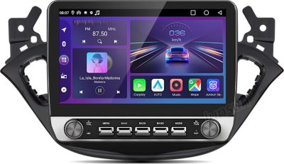 Autoradio connecté JUNSUN pour Opel Corsa E / Adam 64G 10" Carplay