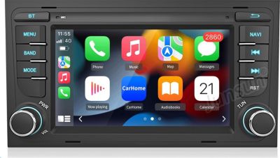 Autoradio connecté JUNSUN pour Audi A4 2000-2009 2+64G 7" Carplay