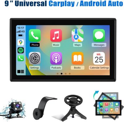 Autoradio connecté JUNSUN Écran 9 pouces, caméra de recul CarPlay