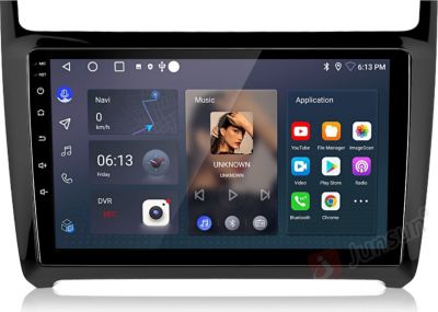 Autoradio connecté JUNSUN pour VW Polo 5 6R 6C 9N 2008-20 Carplay