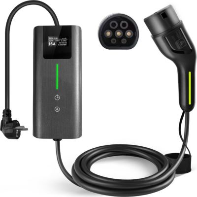 Accessoire borne de recharge JUNSUN Câble recharge voiture 4M 3.5KW type 2