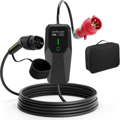 Accessoire borne de recharge JUNSUN Câble recharge voiture 22KW type 2 5M