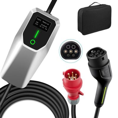 Accessoire borne de recharge JUNSUN Câble recharge voiture 11KW type 2 4M