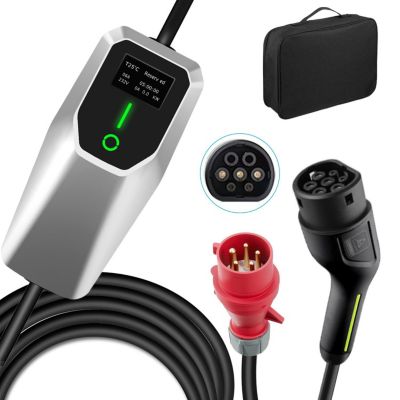 Accessoire borne de recharge JUNSUN Câble recharge voiture 11KW type 2 4M