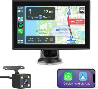 Autoradio connecté JUNSUN 7" GPS KAM USB Avec écran Carplay