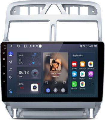 Autoradio connecté JUNSUN pour Peugeot 307 2002-2013 64G Carplay