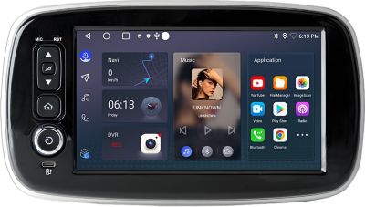 Autoradio connecté JUNSUN pour Smart Forfour Fortwo 453 Carplay