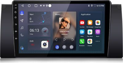 Autoradio connecté JUNSUN pour BMW 5er E39 X5 E53 4+64G Carplay