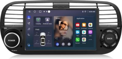 Autoradio connecté JUNSUN pour FIAT 500 2007-2015 64GB Carplay