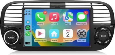 Autoradio connecté JUNSUN pour FIAT 500 2007-2015 Carplay