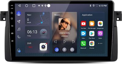 Autoradio connecté JUNSUN pour BMW E46 3er 318 320 325 M3 Carplay