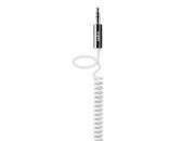 Câble Jack BELKIN Jack 3.5mm spirale blanc - 1M80