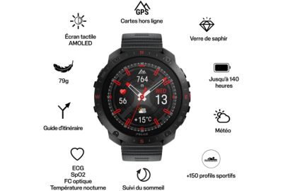Montre sport POLAR GRIT X2 PRO Night Black S-L