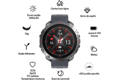 Montre sport POLAR GRIT X2 PRO Stone Grey S-L