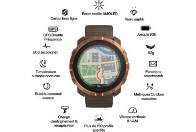Montre sport POLAR Grit X2 Maron S-L