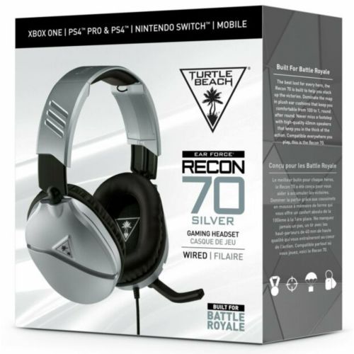 Turtle Beach Recon 70P Blanc Casque Gaming - PS4, PS5, Xbox One, Nintendo  Switch et PC