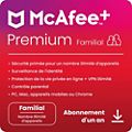 Logiciel antivirus et optimisation MCAFEE + Premium Family 1 an