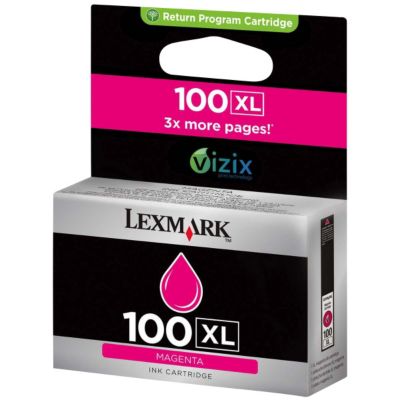 Cartouche d'encre LEXMARK 100XL Magenta Cartouche d'encre LEXMARK 100XL Magenta