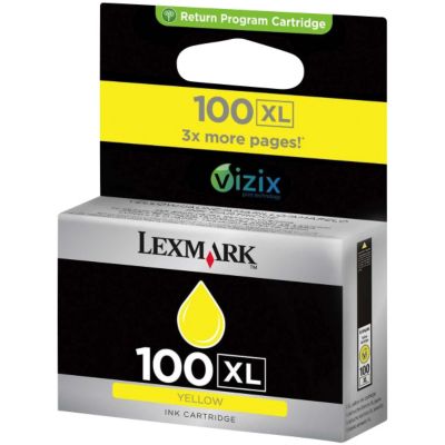 Cartouche d'encre LEXMARK 100XL Jaune